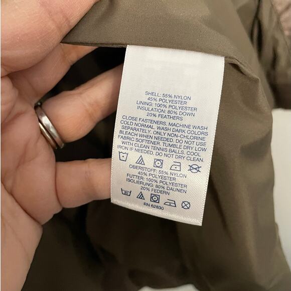 Lands' End Down Puffer Vest Men's Size XL NEW Brown Zip Up Outdoor Winter Warm - Picture 5 of 6